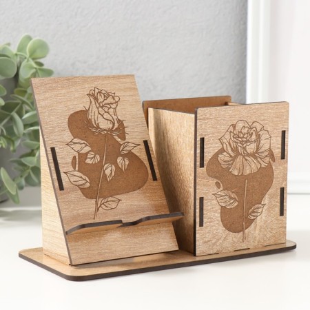 Organizer Table "Flower" 18x12.5x9 cm (set of 9 parts)