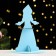 Suvenir "Snow Maiden", blue, MDF, 16.5x16.5x21.5 cm