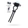 Lasso for penis A-Toys By Toyfa Jat, silicone, black, 14 cm