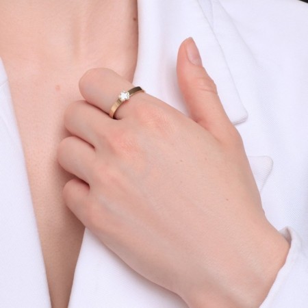 Ring Xuping Flower, Color Gold, Size 18-1