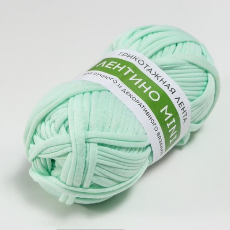 Knitted yarn 100% cotton "Lentino mini" 100 g 40 m color 16 aquamarin-1