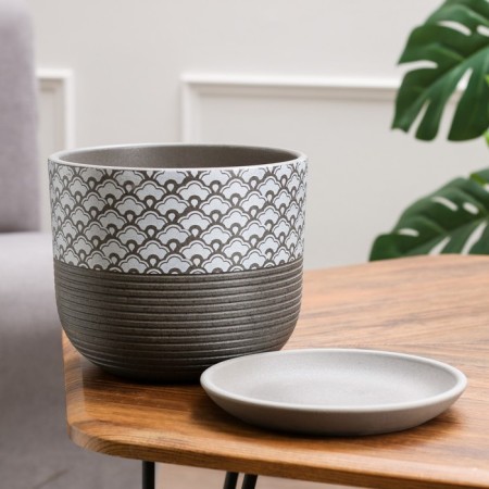 Flower pot "Hokkaido" Gray Book No. 3 2.79 L-1