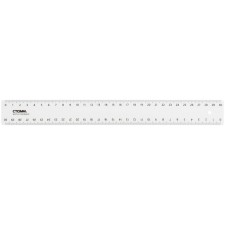 Line 30 cm Istanm, plastic, 2 scales, transparent, colorless, euro suspension