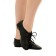Jazzovki "Sport", genuine leather, with a net, insole length 22 cm, black color