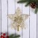 Tip "star" frosty patterns, 15x15 cm, gold
