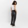 Women's pants (eco -leather) minku: eco leather graphite color, size 48