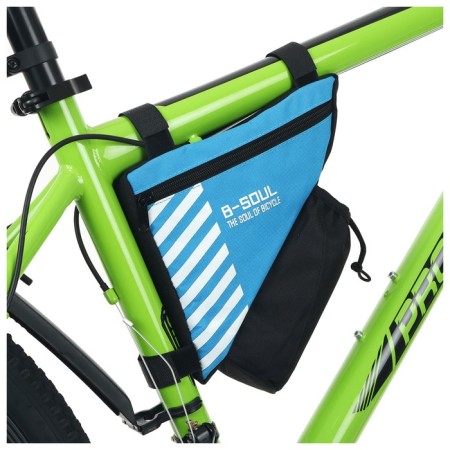 A bicycle lubber with a bottle compartment, blue color-1
