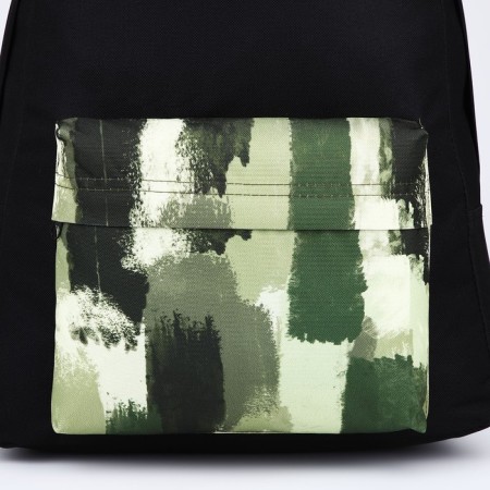 School textile “khaki”, with a pocket, 30x12x40cm, black color-2