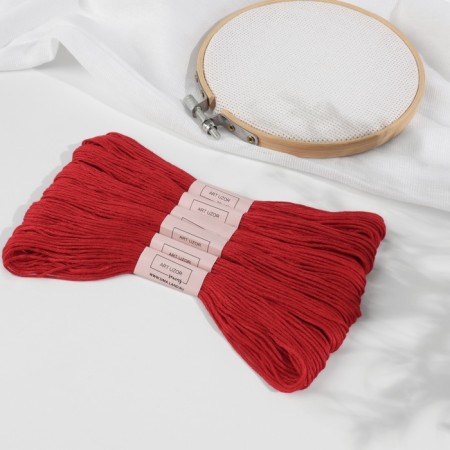 Set of threads Muline No. 321, 8 ± 1 m, 6 pcs, dark red color-1