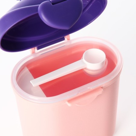 Container for storage of baby food "Crown", 800 ml., Large, pink color-4