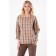 Female blouse, size 44, brown color