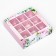 Box for 9 sweets with a shell, "flowers" 13.8 x 13.8 x 3.8