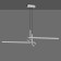 Suspended chandelier Mantra Cinto, Led, 1950lm, 3000k, 1155x85x400 mm, chromium color