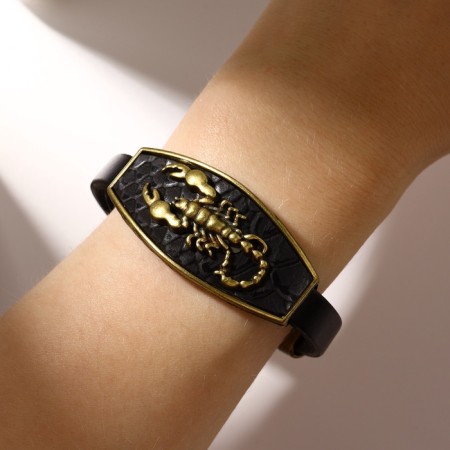 Unisex "Atlant" Scorpio, black color with black gold, 22 cm-3
