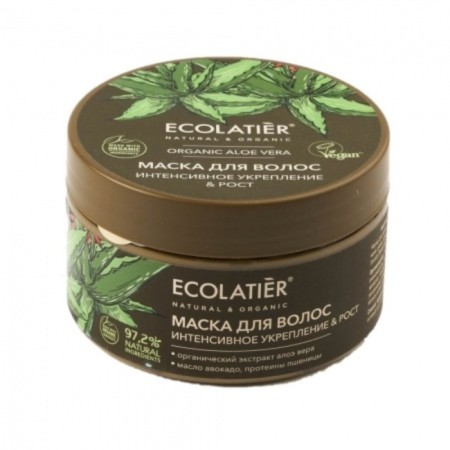 Hair mask Ecolatier Organic Cannabis "Intensive Strengthening and Growth", 250 ml