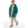 Windbreaker for boys, height 128 cm, emerald color