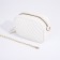 Bag Cross-Bodi with a zipper, white color
