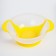 Set for feeding "For mom and dad", 3 subjects: 350 ml bowl on the suction cup, cover, spoon, color mix