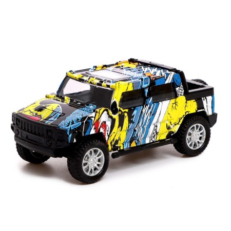 Metal jeep "Graffiti", inertia mix-15
