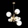 Suspension lamp ST LUCE. SL1150.203.08. Liora. 8x40 watts, E27, 65x65 cm, matte gold color