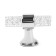 Handle button Cappio PK106, D = 12 mm, plastic, transparent/chrome color