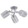 Ceiling light ESCADA, 1120/3PL. 3x40W, e27, 470x470x220 mm, chromium color