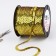 Sequins on threads, holography, 6 mm, 91 ± 1 m, gold color