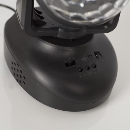 Light device "Rotating ball" 8.5 cm, speaker, glow RGB, 220 V-5