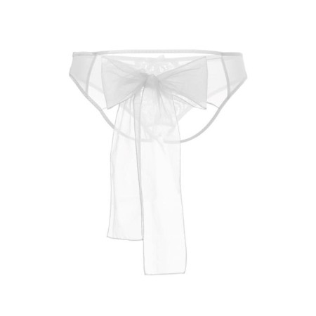 Erotic panties from ethnic glasses Erolata, with a bow, white color, size 42-44-8