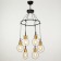 Chandelier 2719/6 E27 40W black and gold 54x54x40 cm Bayerlux