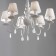 Caustra Freya Fr5756-PL-06-W Eliza, 752x752x1719 mm, E14, 6x40W, white color