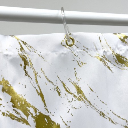 Bath curtains dasch 180x200 cm, BT-829982, gold in marble-2