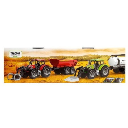 Tractor inertial "Farmer", with a trailer, scale 1:32, mix-10