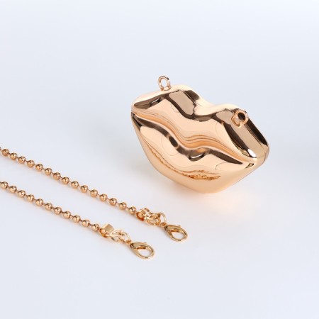 Female bag on a magnet, gold color-11