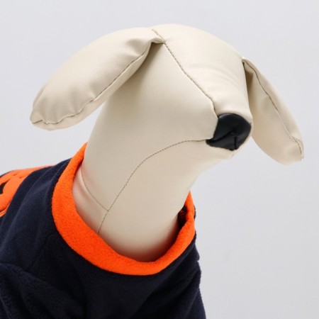Sweep for animals "Pumpkin", size XS, blue (DS 20, Osh 18, OG 30 cm)-4