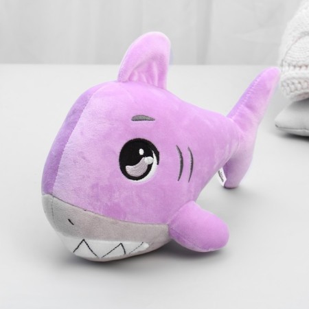 Soft toy "Shark", purple color-3