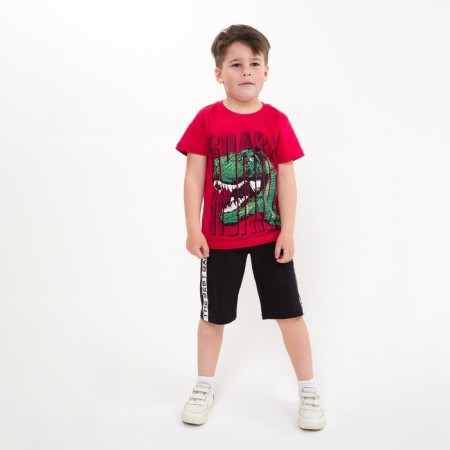Shorts for a boy, black color, height 140 cm