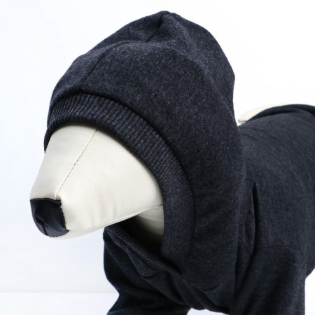 Single-fat sweatshirt for dogs (footer), size S (DS 23, Osh 32-34, OG 40-44), gray-8