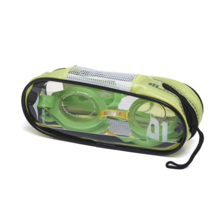 ATEMI S101 swimming glasses, children's, PVC/silicone, green-4