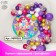 A set of balloons for decorating the photo zone "Confet madness", 150 pcs.