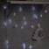 Garland “thread” 4 m with nozzles “ball with a pattern”, IP20, transparent thread, 20 LED, white glow, 8 modes, 220 V