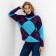 Jumper Female Minaku: Casual Collection Biryuzovoy Color, Rr. 42-44