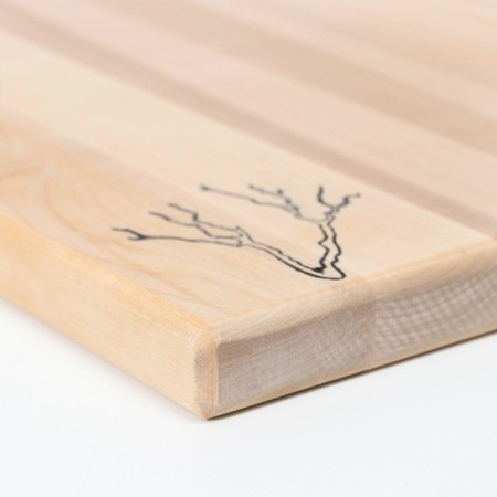 A set of cutting and serving boards on a stand of 2 pcs, birch-4