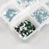Decor for creativity Glass "Rhinestones. Dark green" d = 2-4.8 mm nr 1188 pcs 6x8x1.5 cm