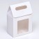 Box with a window, white, 20 x 14 x 8 cm