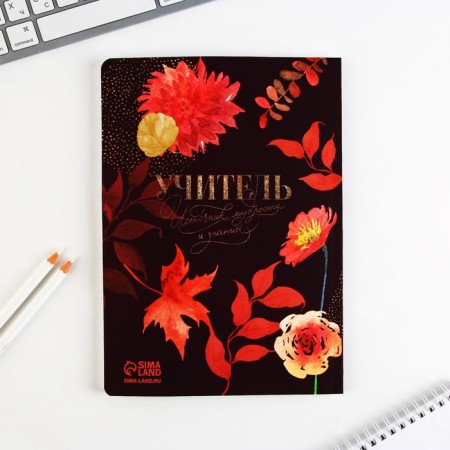 Gift set “Teacher is always right”: A5 diary, 96 sheets and soft-tach handles-8