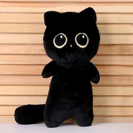 Soft toy "cat", 30 cm, black color