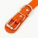 The leather collar with the tongue is stitched, 2 x 40 cm, Osh 25-35 cm, red