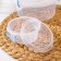 A set of food containers Ricco, 3 pcs: 300 ml, 600 ml, 1.2 l, round, transparent color, blue
