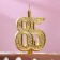 Candle for cake the figure "anniversary" 85, gold, 9.7 cm,